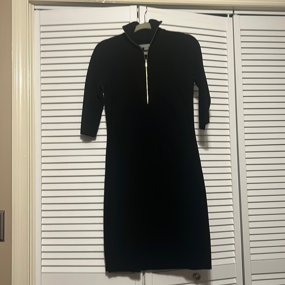 Black sweater dress